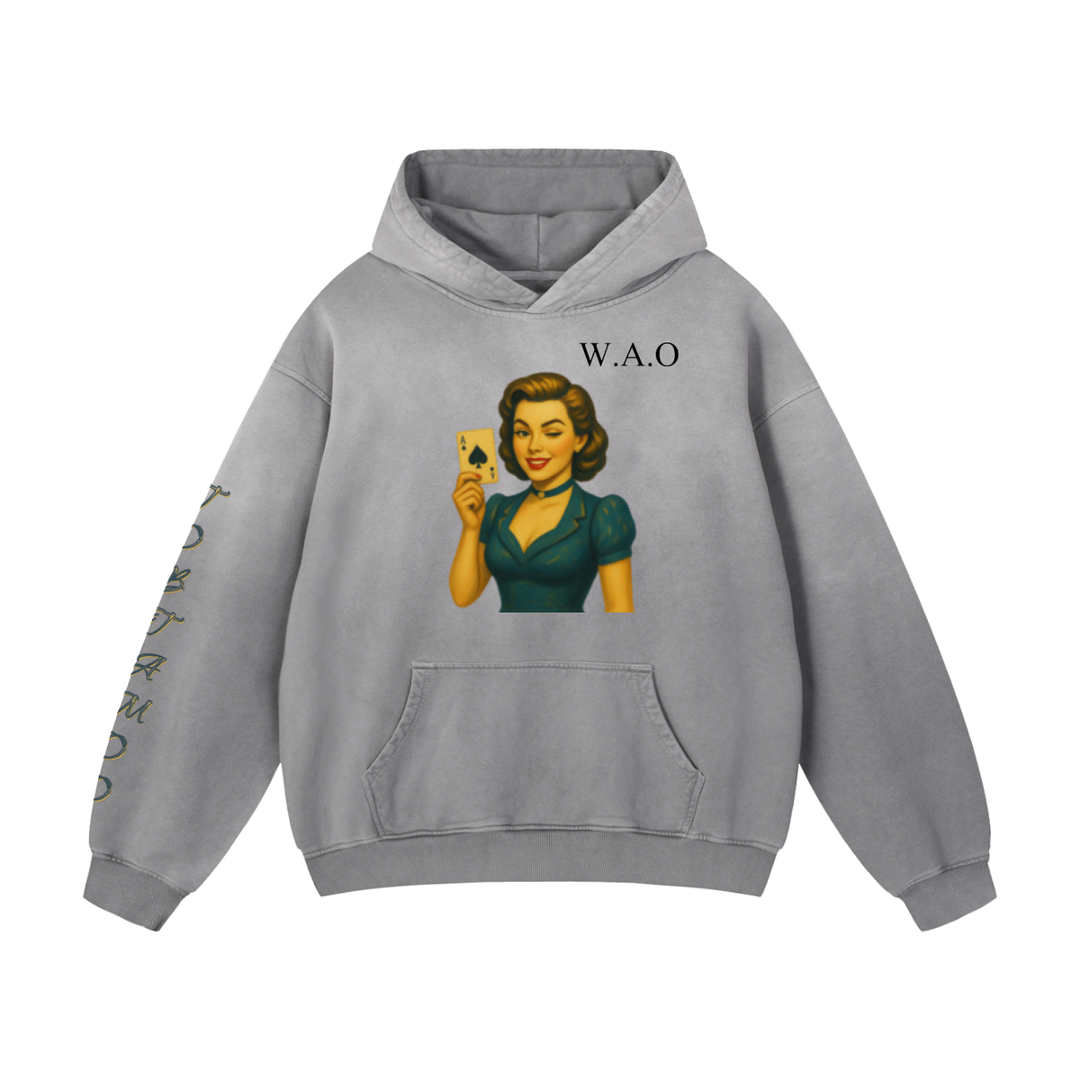 W.A.O - "Jack Of All Trades" Heavyweight Sunfade Oversized Hoodie