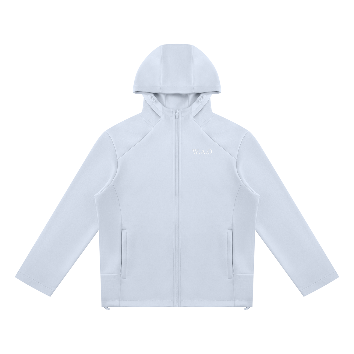 W.A.O - Unisex Paneled Full Zip Hoodie