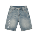 W.A.O - "Absence of Control" Men's Vintage Wash Denim Shorts