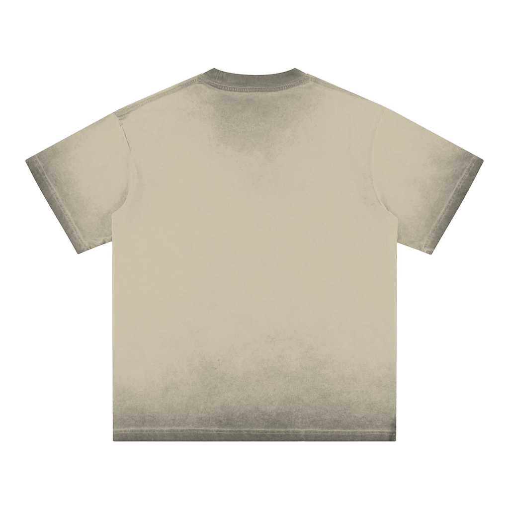 W.A.O - "True Stars" Reverse Dyed Loose Cotton T-Shirt