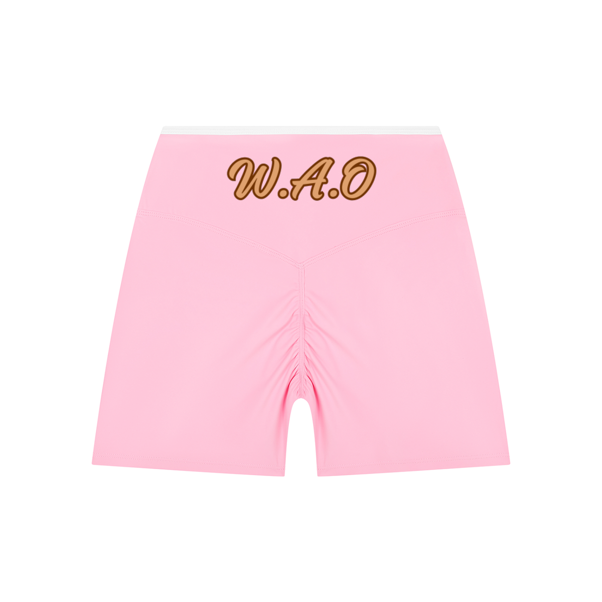 W.A.O - Women’s High Rise Color Block Yoga Shorts
