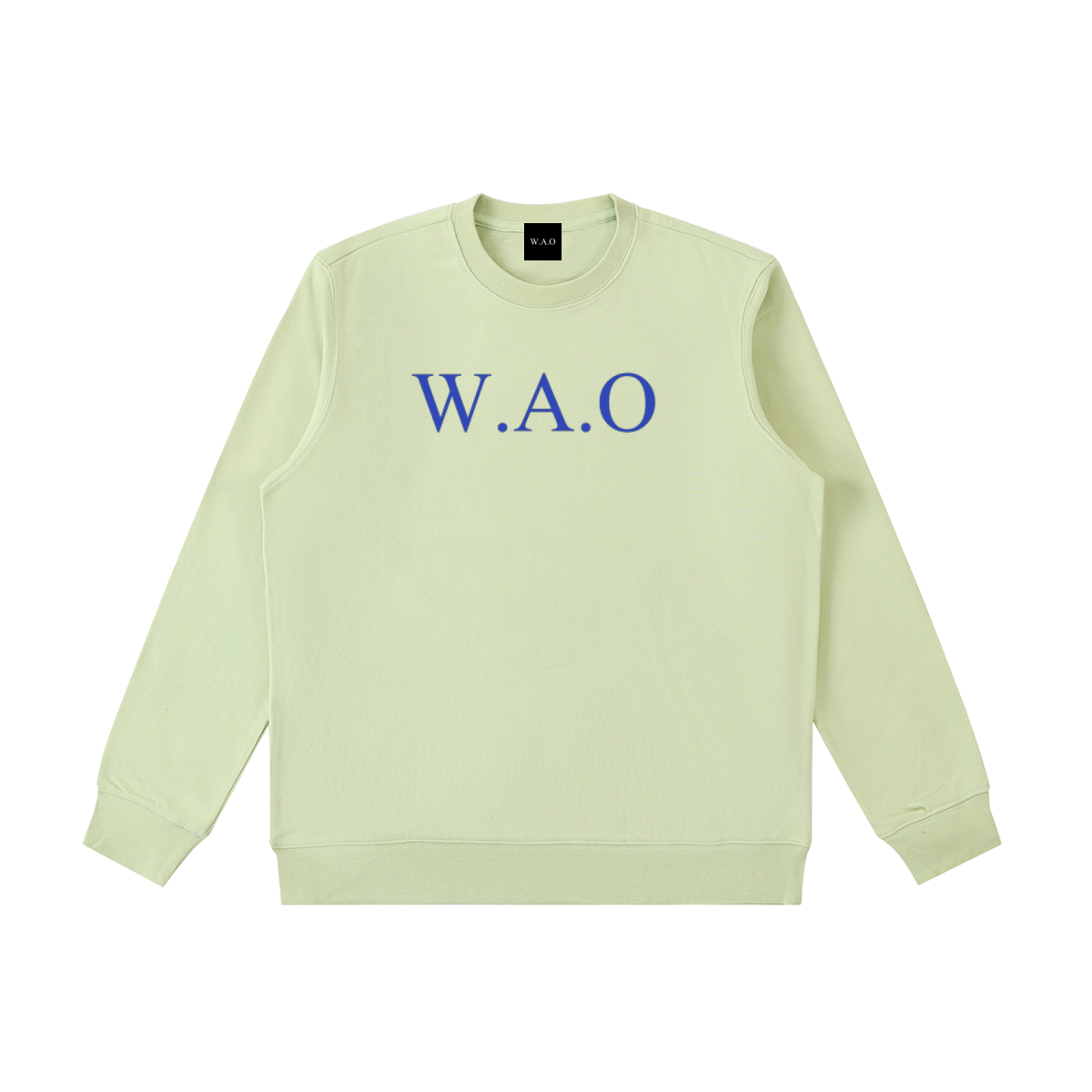 W.A.O - Blue Essential Heavyweight Crewneck  Sweatshirt Set