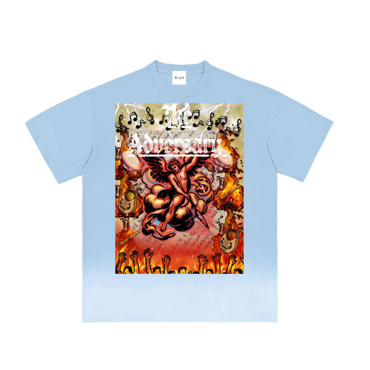 W.A.O - "The Adversary" Sunfade Vintage Washed T-Shirt