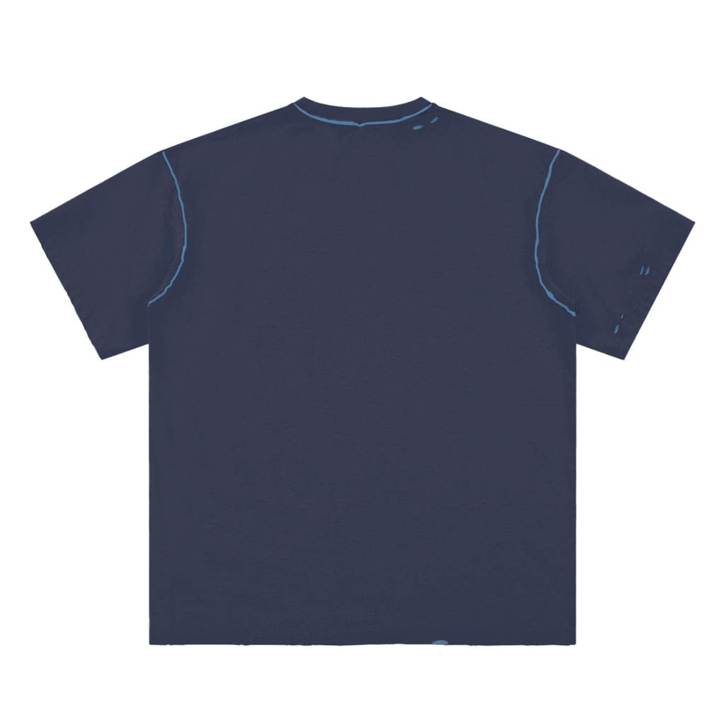 W.A.O - "The Pure Heart" Hand-frayed Reversible T-shirt