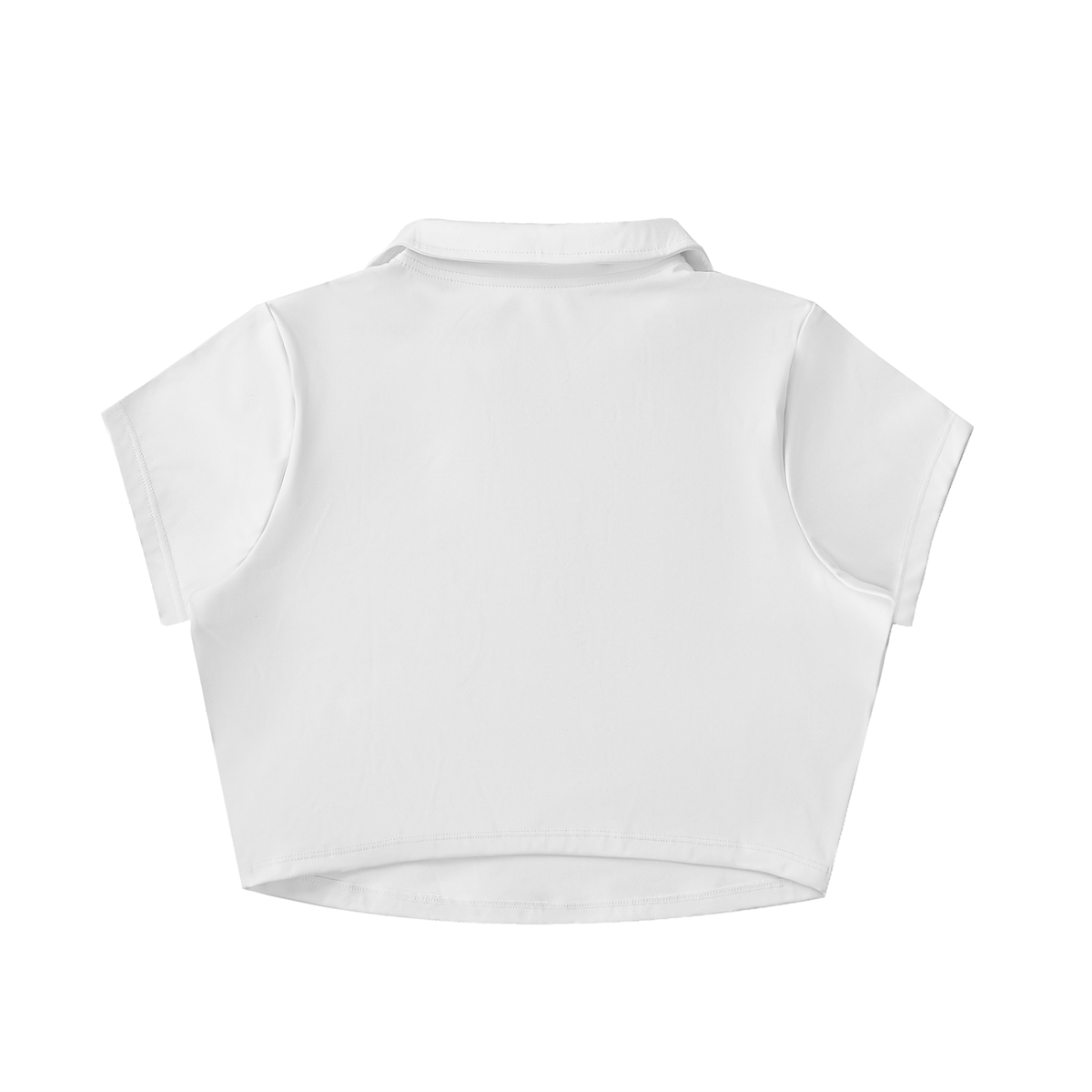 W.A.O - Women's V-Neck Lapel Crop Top