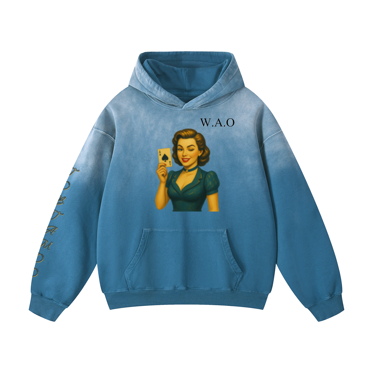 W.A.O - "Jack Of All Trades" Heavyweight Sunfade Oversized Hoodie