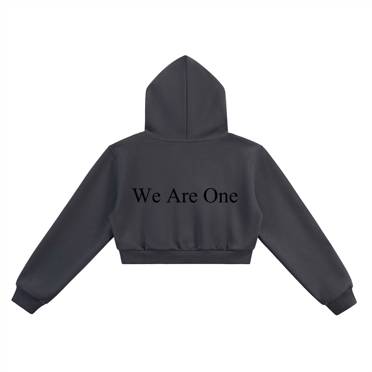 W.A.O - Women's Essential Cropped Hoodie Set Top