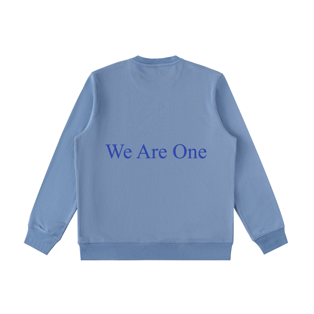 W.A.O - Blue Essential Heavyweight Crewneck  Sweatshirt Set