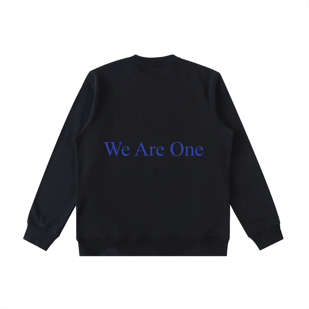 W.A.O - Blue Essential Heavyweight Crewneck  Sweatshirt Set