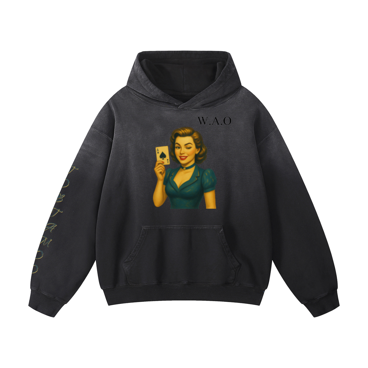 W.A.O - "Jack Of All Trades" Heavyweight Sunfade Oversized Hoodie