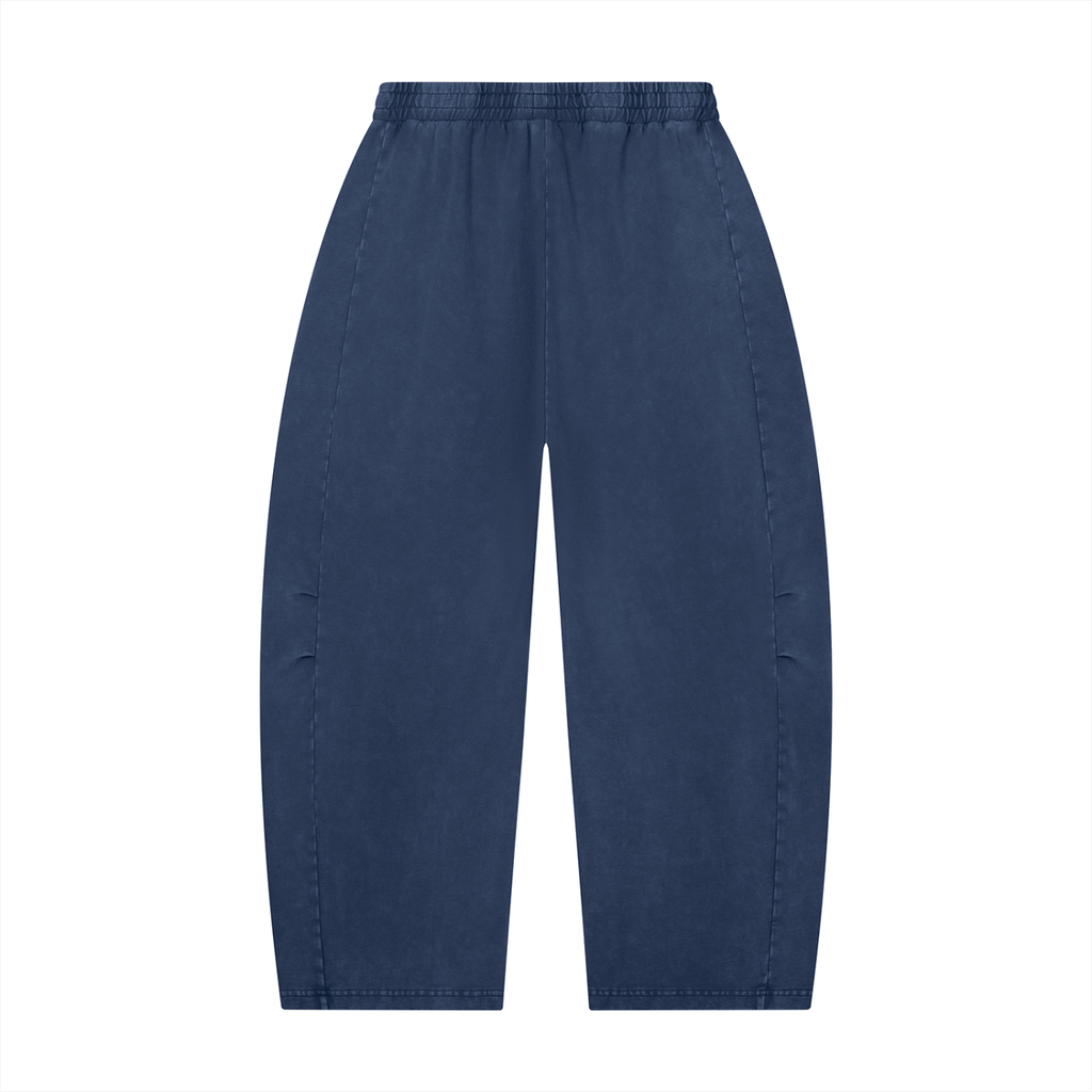 W.A.O - K.O.K Unisex Mineral Wash Barrel Leg Pants