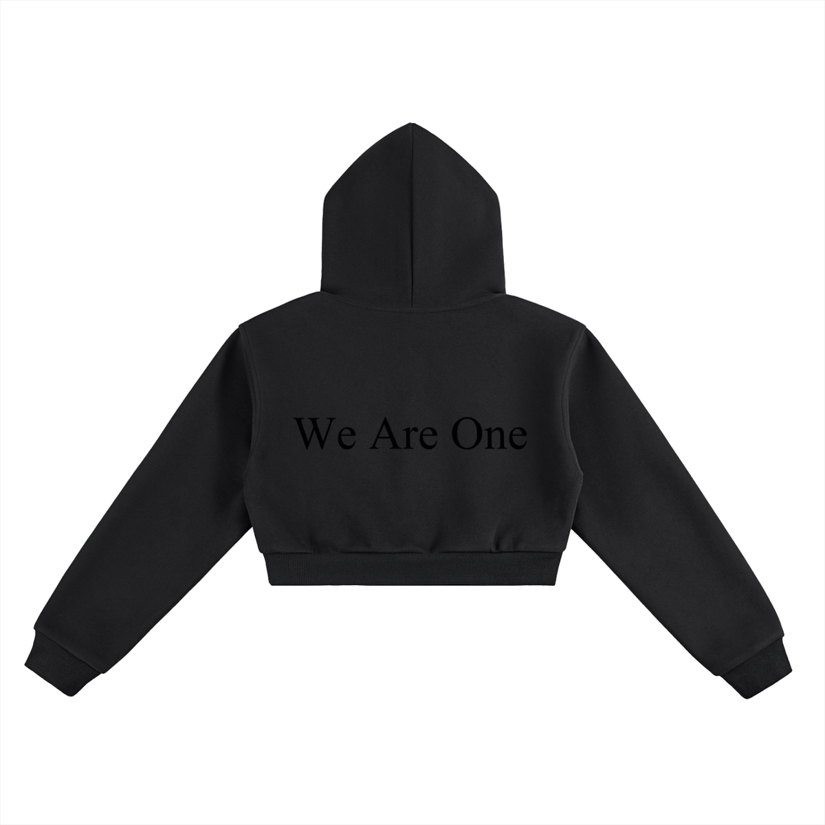 W.A.O - Women's Essential Cropped Hoodie Set Top