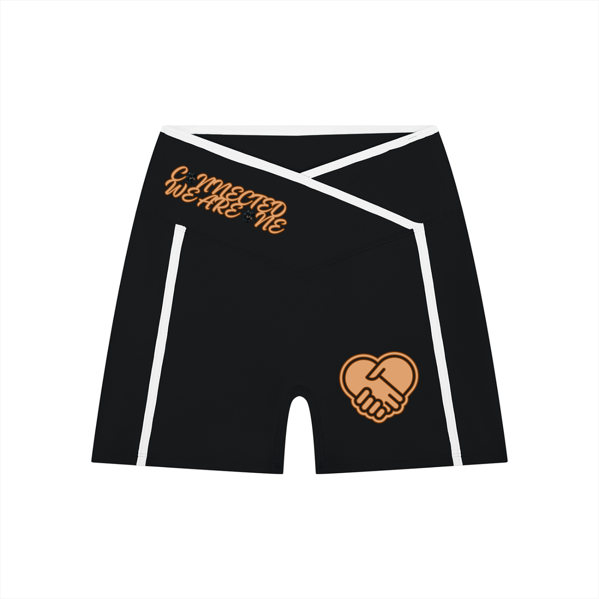 W.A.O - Women’s High Rise Color Block Yoga Shorts