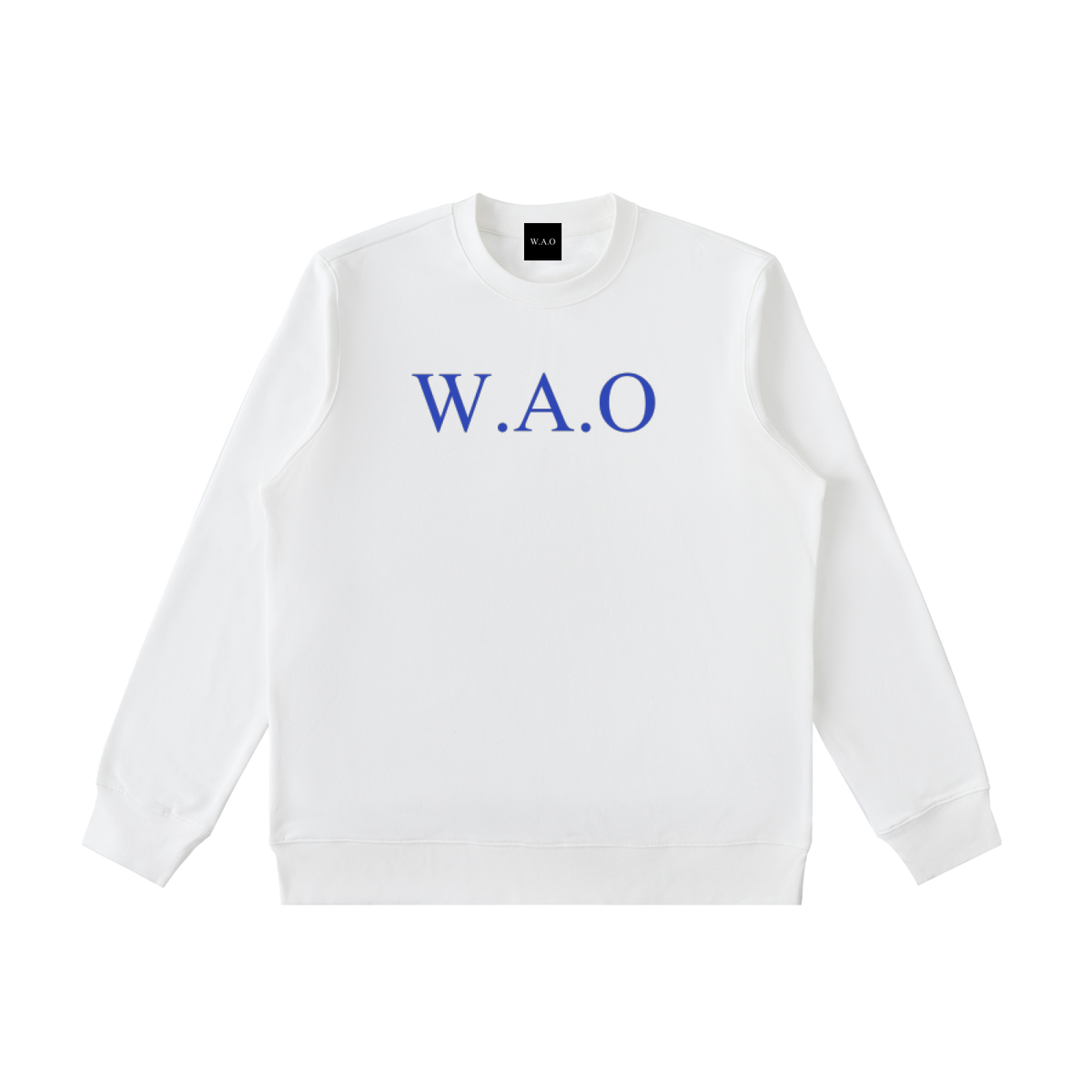 W.A.O - Blue Essential Heavyweight Crewneck  Sweatshirt Set