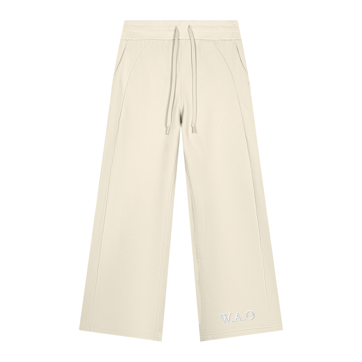 W.A.O - W.A.O's Logo Women's Wide Leg Fleece Sweatpants Set Bottoms