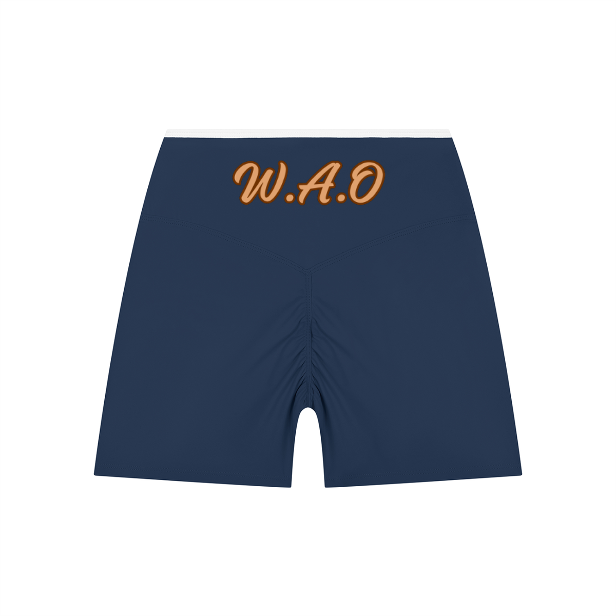 W.A.O - Women’s High Rise Color Block Yoga Shorts
