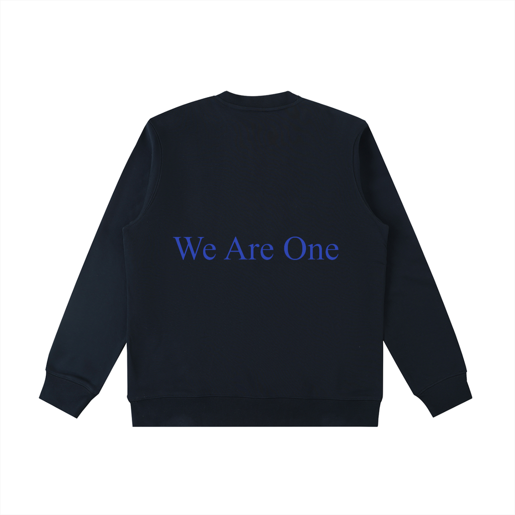 W.A.O - Blue Essential Heavyweight Crewneck  Sweatshirt Set