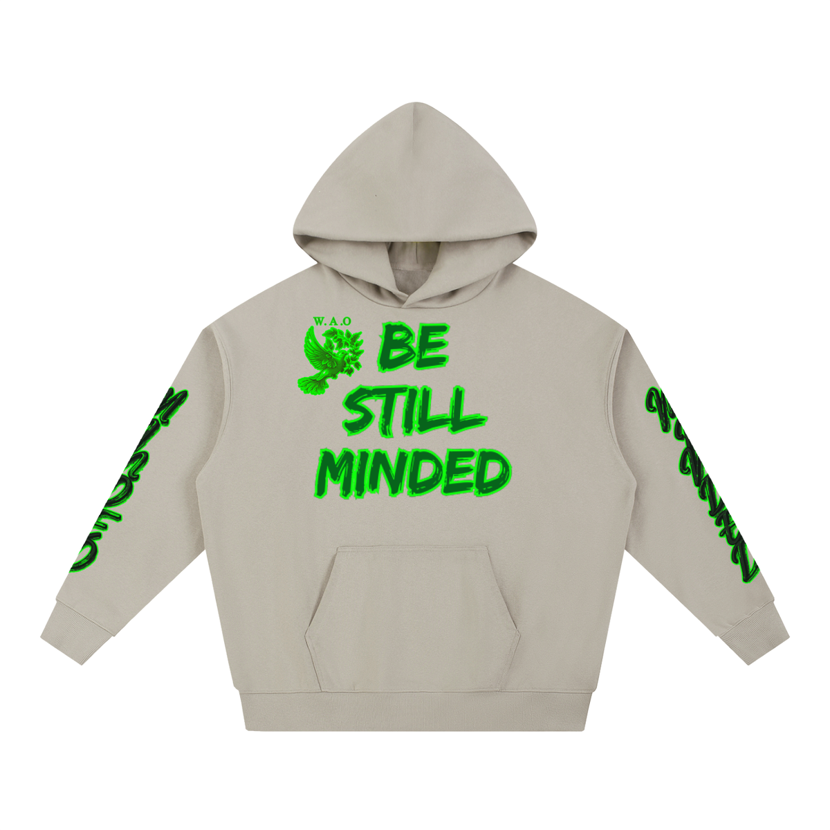 W.A.O - "Be Still Minded" Essential Heavyweight Hoodie