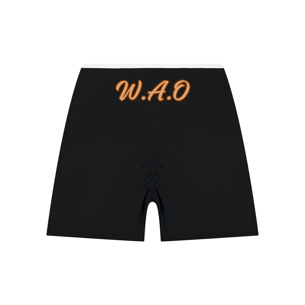 W.A.O - Women’s High Rise Color Block Yoga Shorts