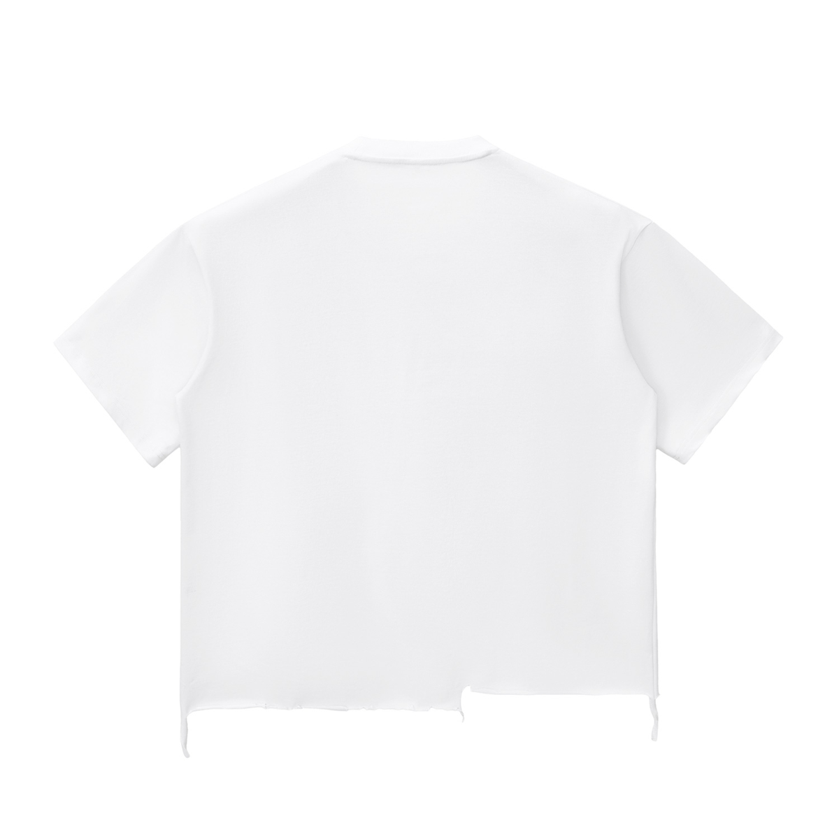 W.A.O - "Reap What You Sow" Snow Wash Raw-Hem Boxy T-shirt