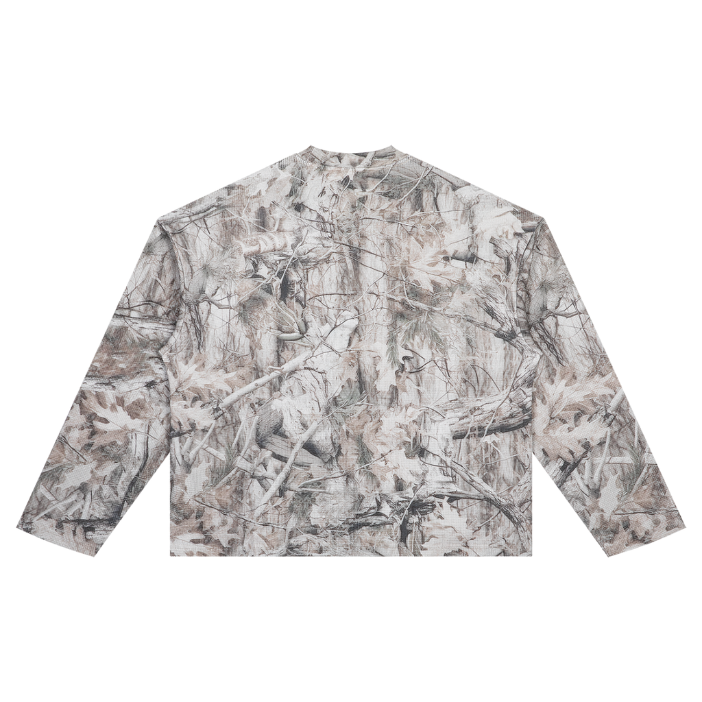 W.A.O - Unisex Tree Camo Waffle T-Shirt