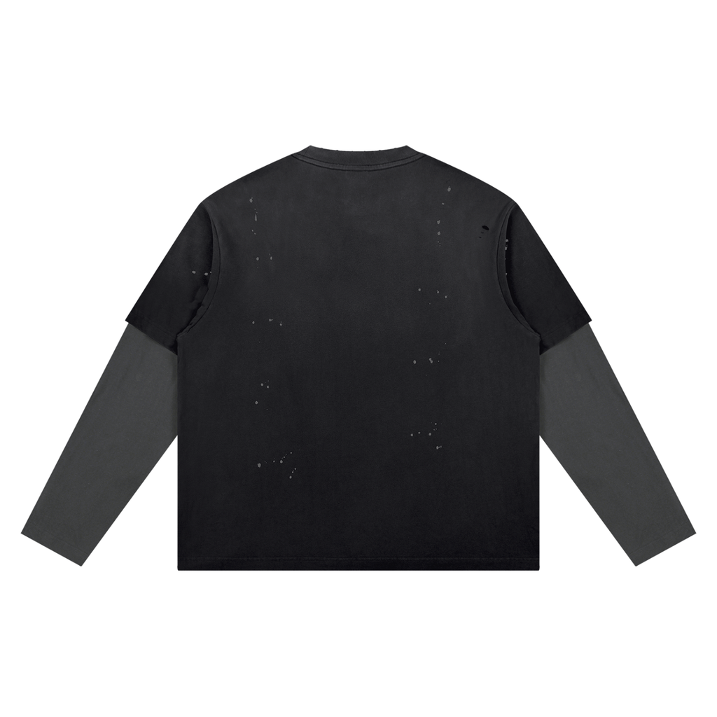 W.A.O - His Crown Unisex Vintage Wash Distressed Layer T-Shirt
