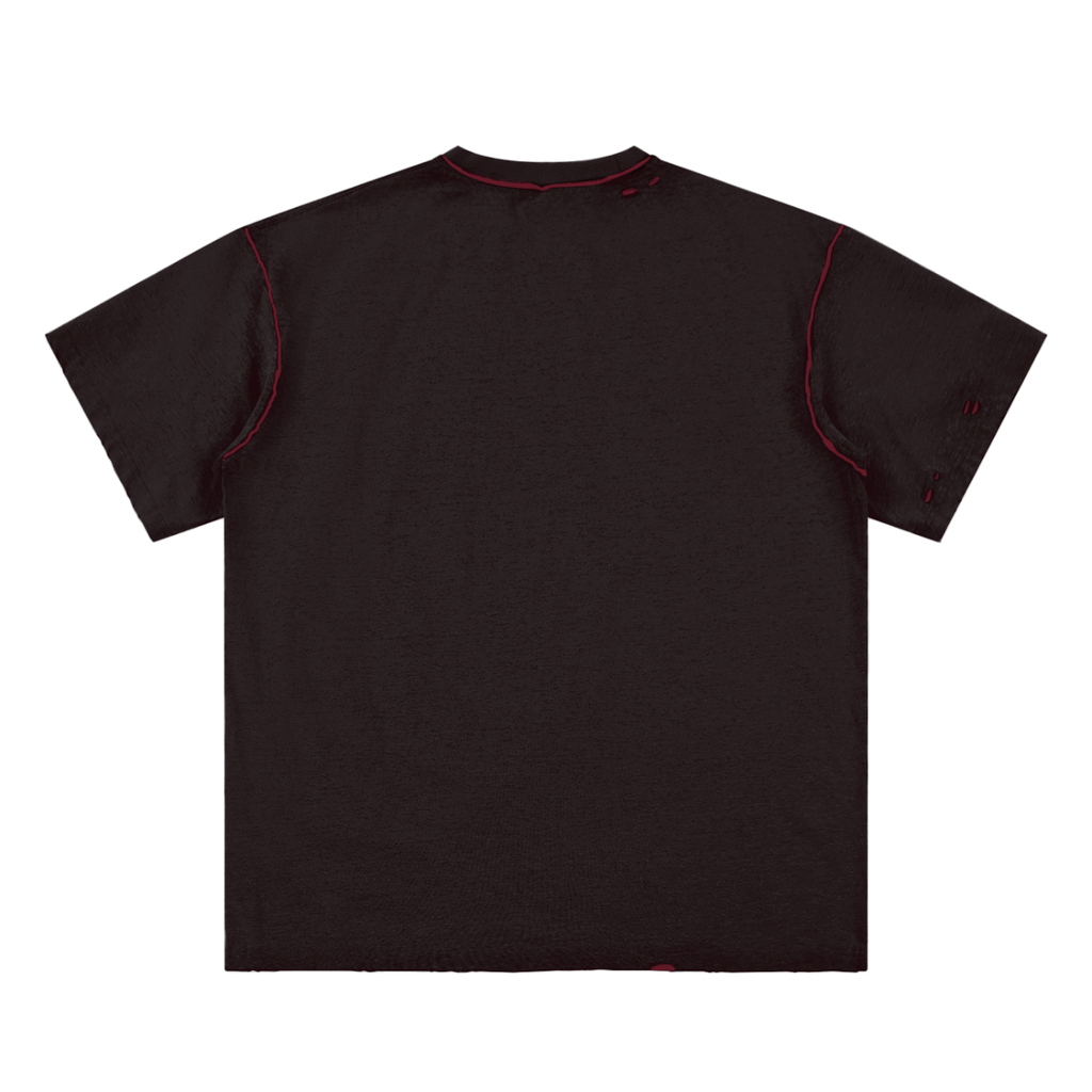 W.A.O - "The Pure Heart" Hand-frayed Reversible T-shirt