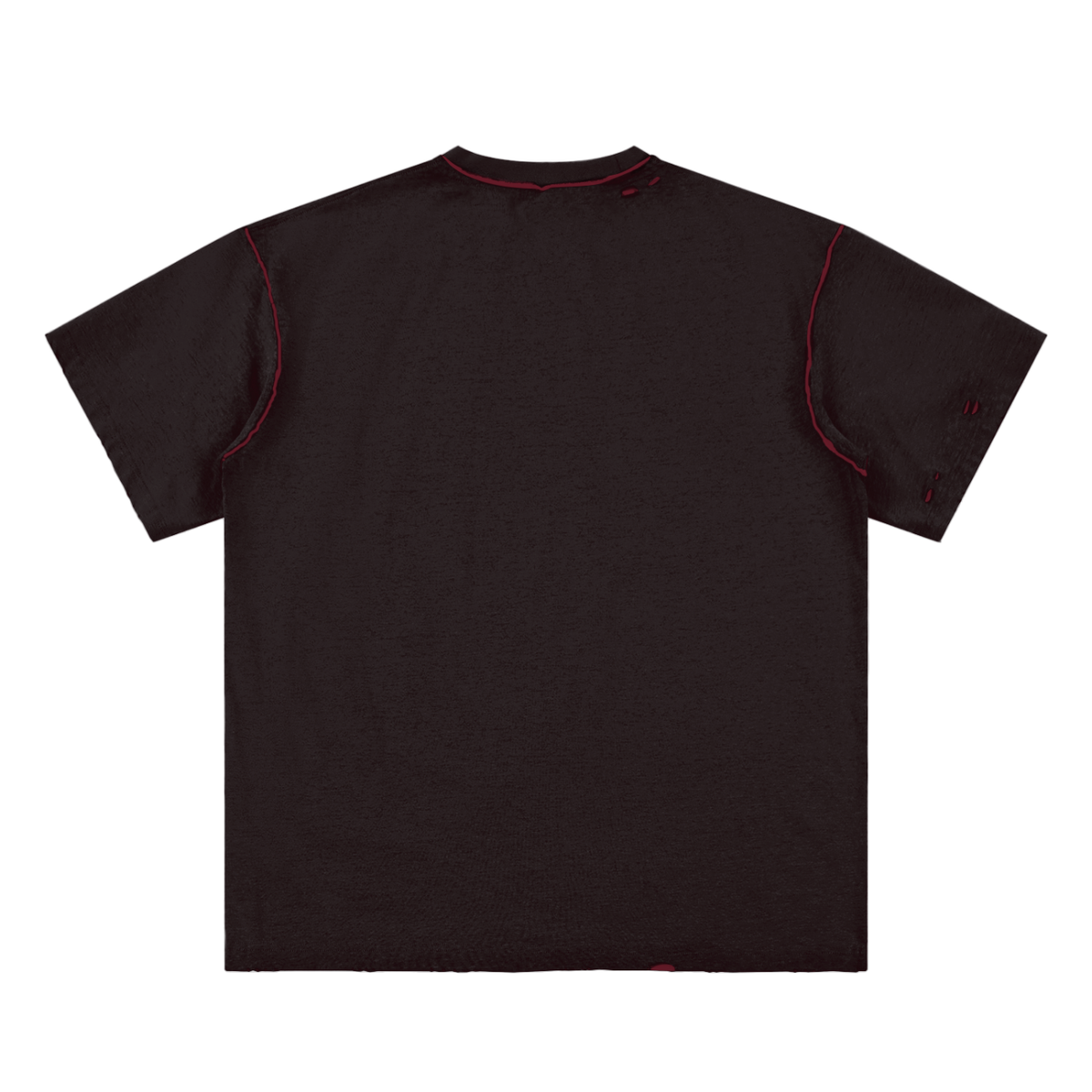 W.A.O - "The Pure Heart" Hand-frayed Reversible T-shirt