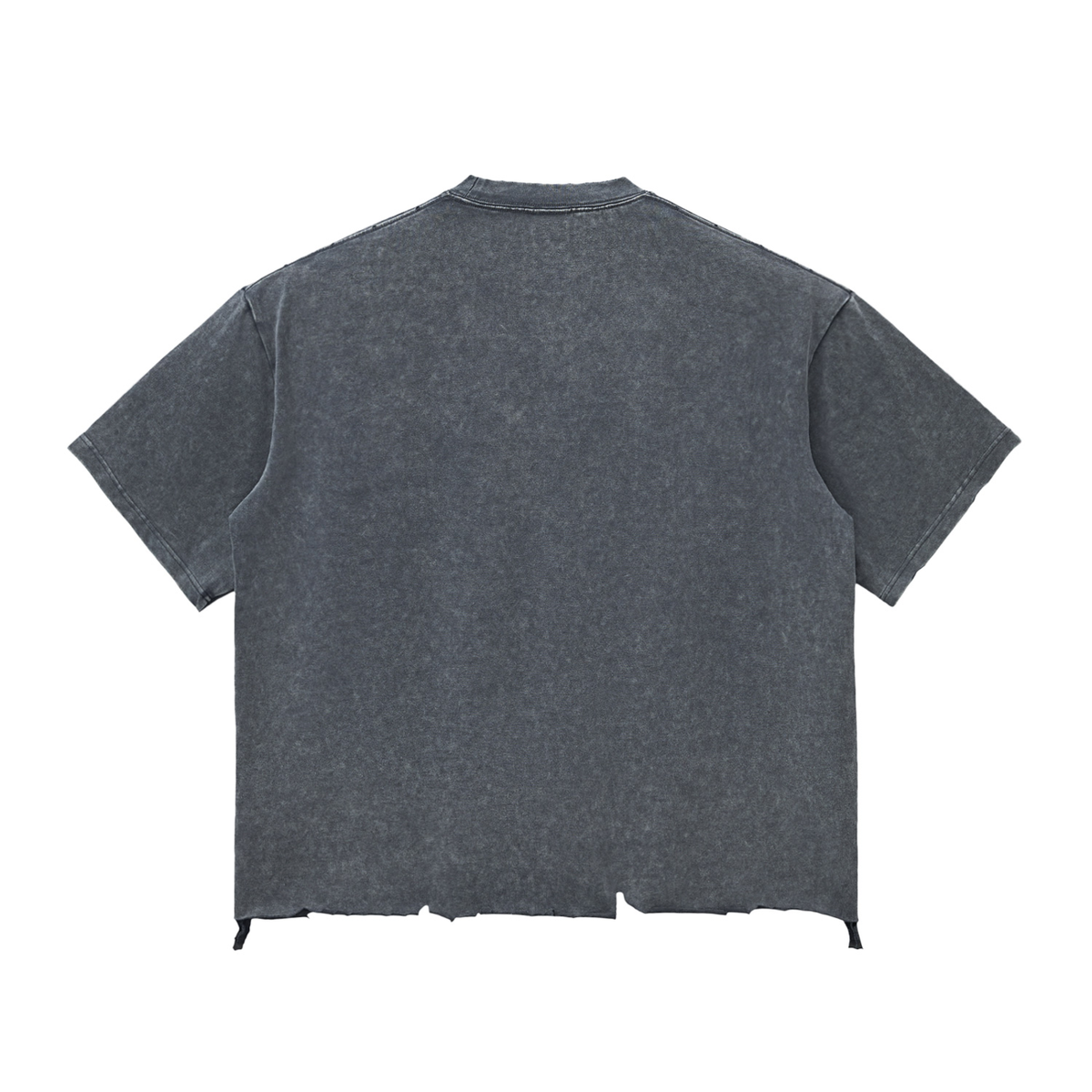 W.A.O - "Reap What You Sow" Snow Wash Raw-Hem Boxy T-shirt