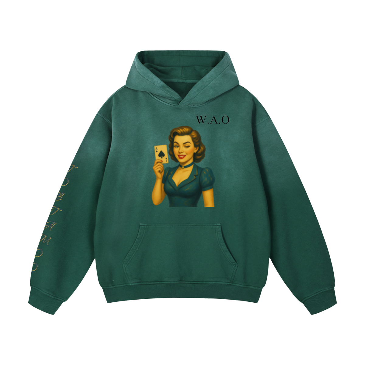W.A.O - "Jack Of All Trades" Heavyweight Sunfade Oversized Hoodie