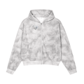 W.A.O - Dirty Washed Zip-Up Fleece Hoodie