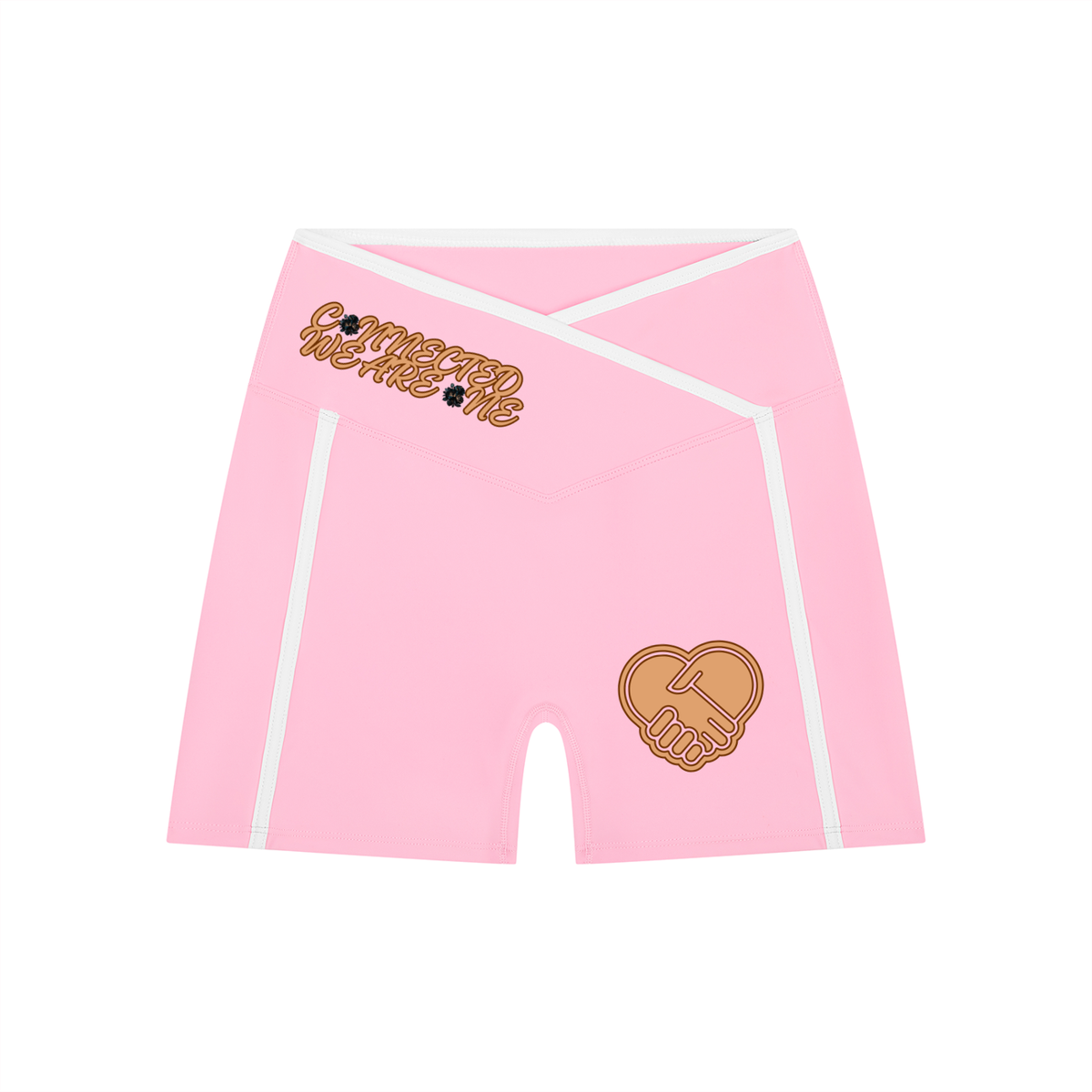 W.A.O - Women’s High Rise Color Block Yoga Shorts