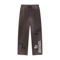 W.A.O - "The Adversary" Sun Fade Raw Edge Straight-Leg Sweatpants