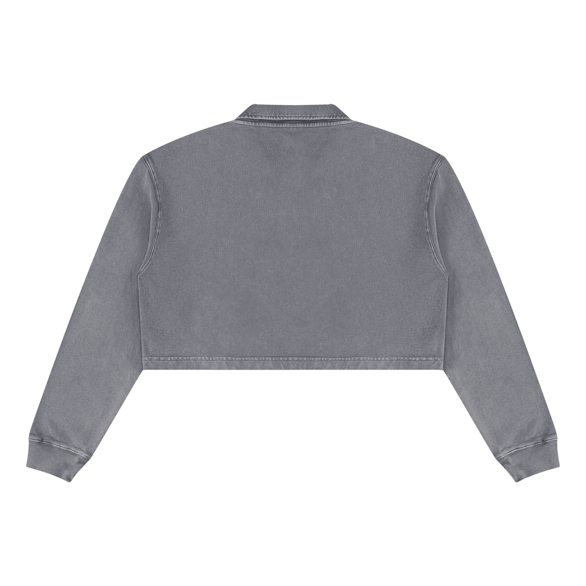 W.A.O - Women’s Vintage Wash Crop Sweatshirt Set Top
