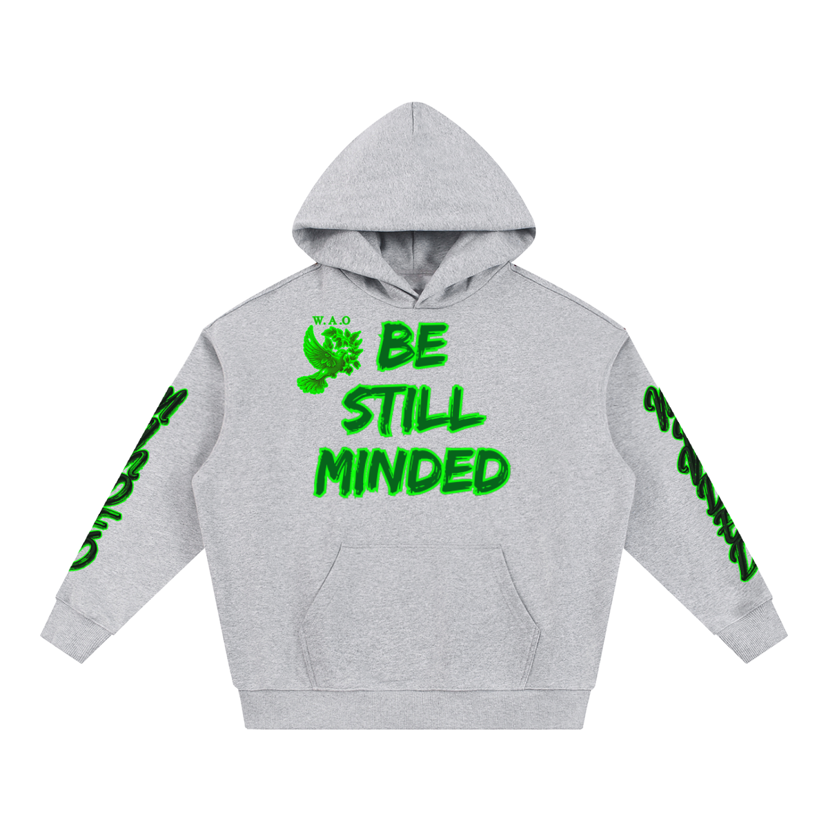 W.A.O - "Be Still Minded" Essential Heavyweight Hoodie