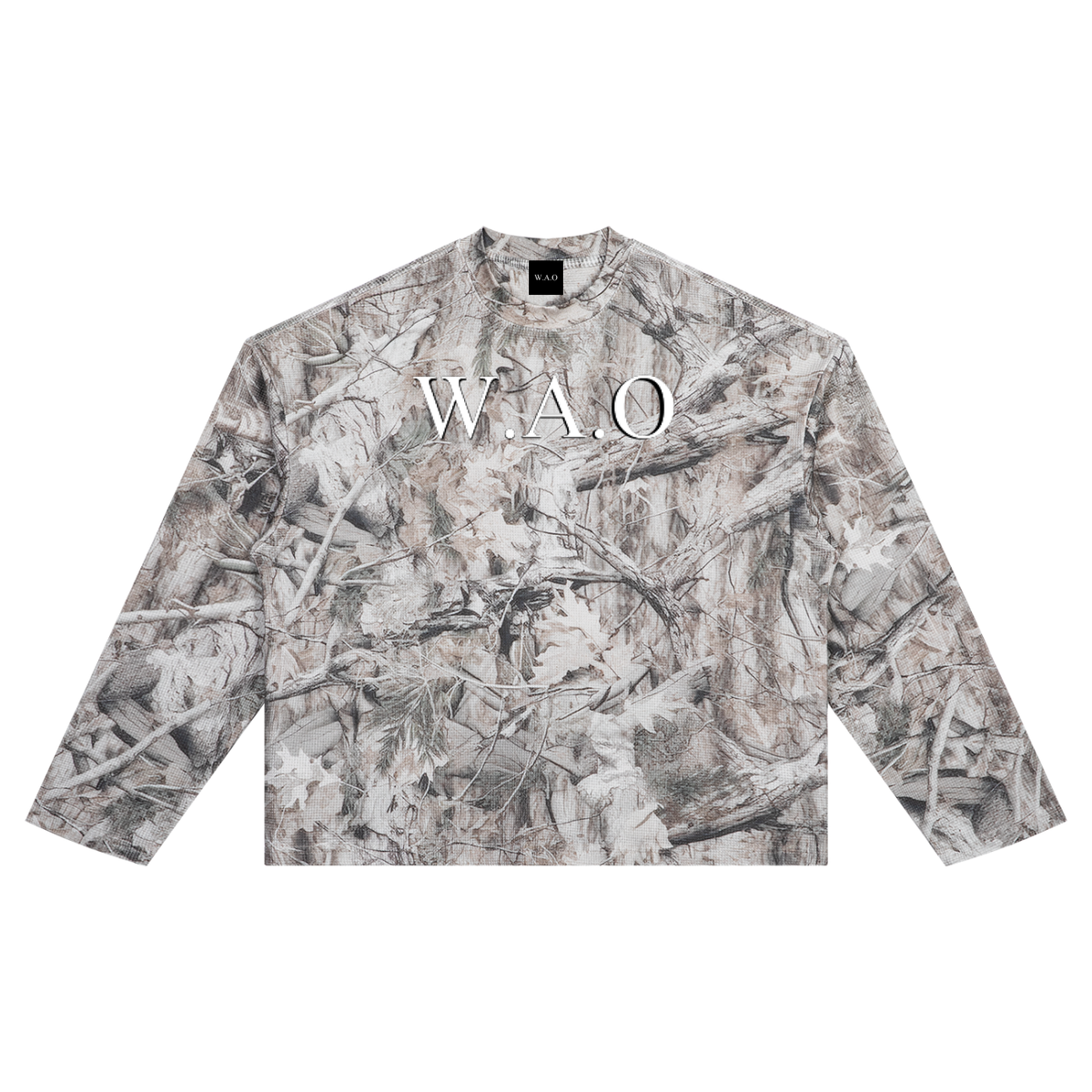 W.A.O - Unisex Tree Camo Waffle T-Shirt