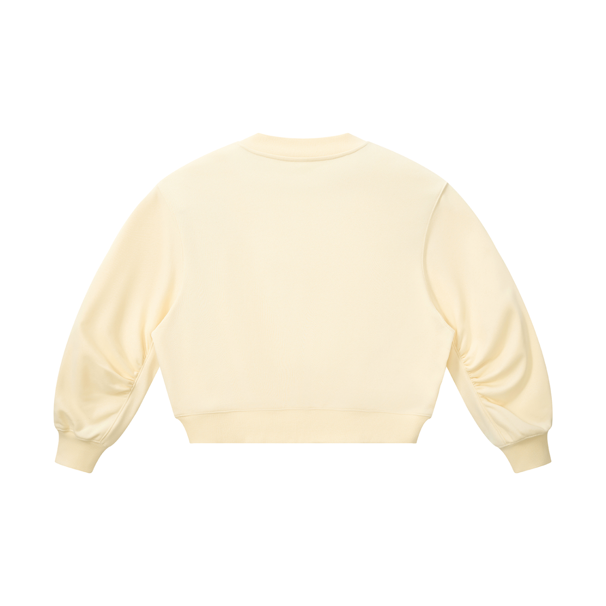 W.A.O - Women’s Crop V-Neck Sweatshirt Set Top