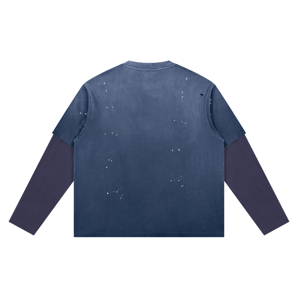 W.A.O - His Crown Unisex Vintage Wash Distressed Layer T-Shirt