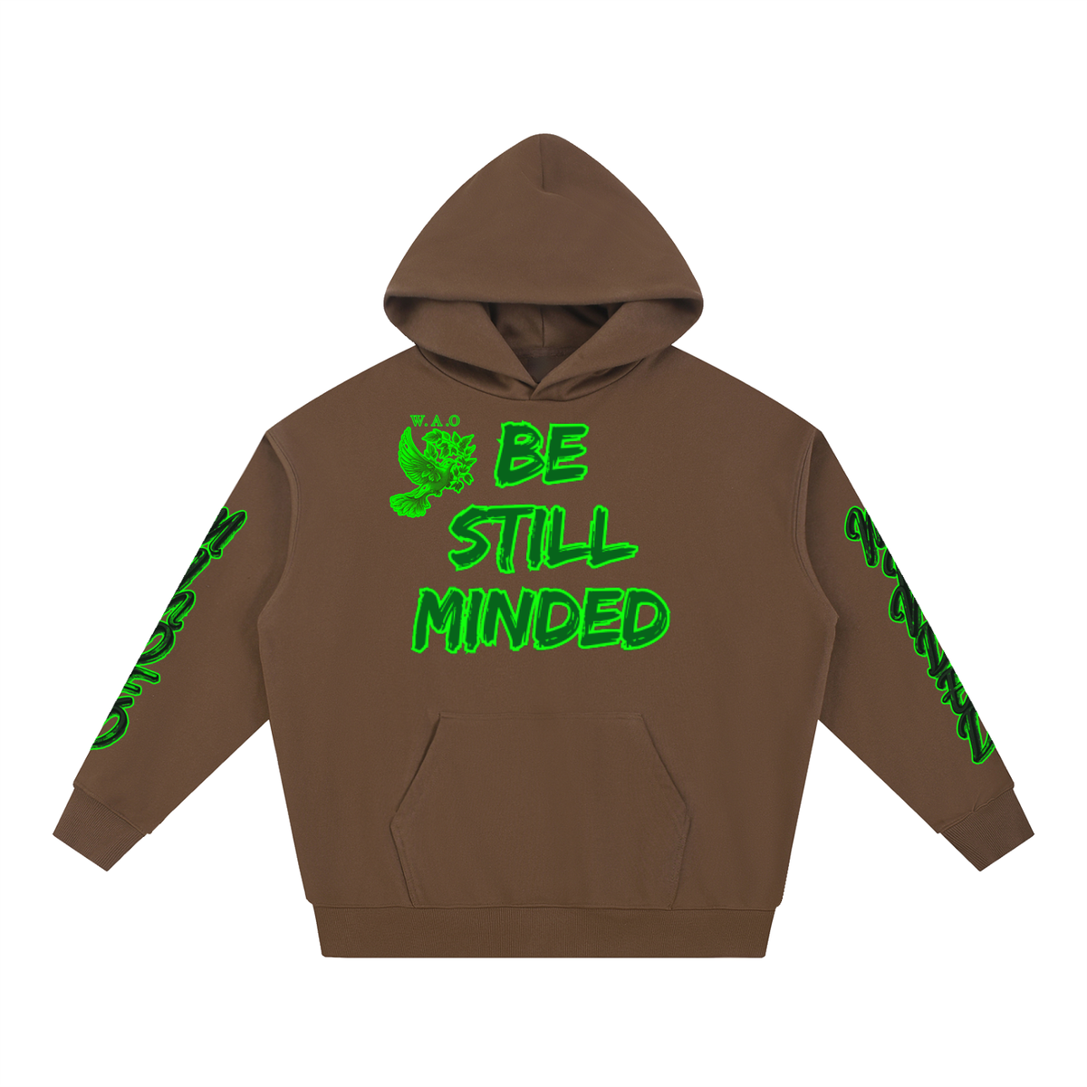 W.A.O - "Be Still Minded" Essential Heavyweight Hoodie
