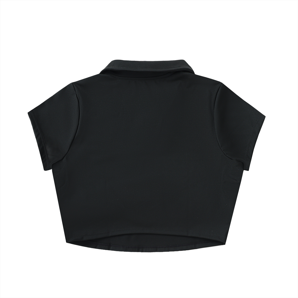 W.A.O - Women's V-Neck Lapel Crop Top