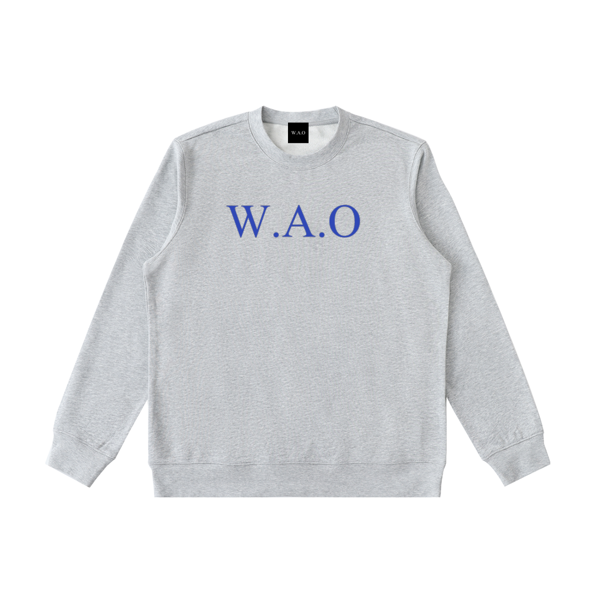 W.A.O - Blue Essential Heavyweight Crewneck  Sweatshirt Set