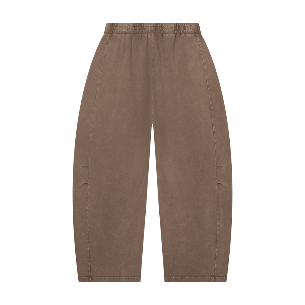 W.A.O - K.O.K Unisex Mineral Wash Barrel Leg Pants