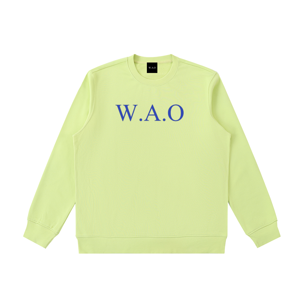 W.A.O - Blue Essential Heavyweight Crewneck  Sweatshirt Set