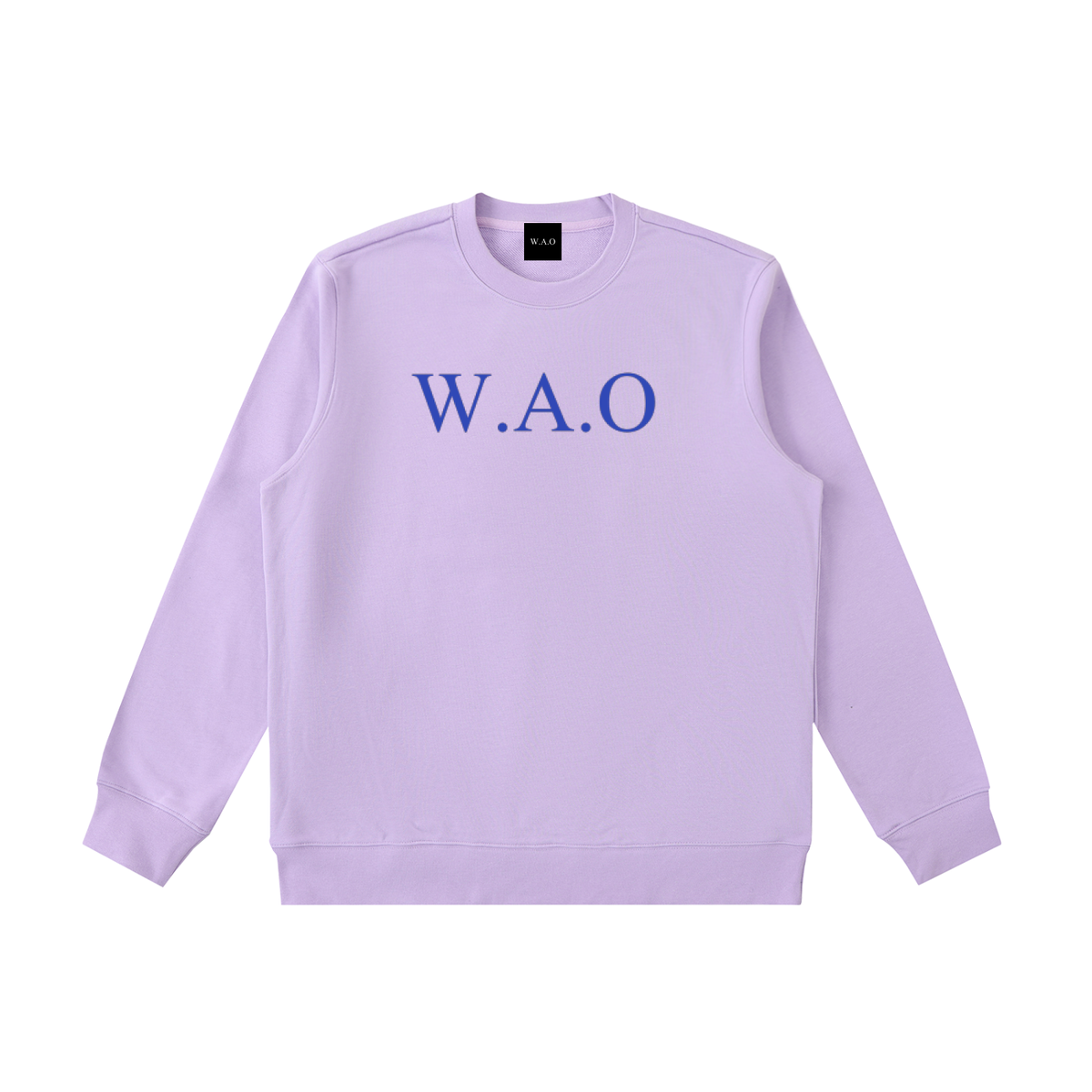 W.A.O - Blue Essential Heavyweight Crewneck  Sweatshirt Set