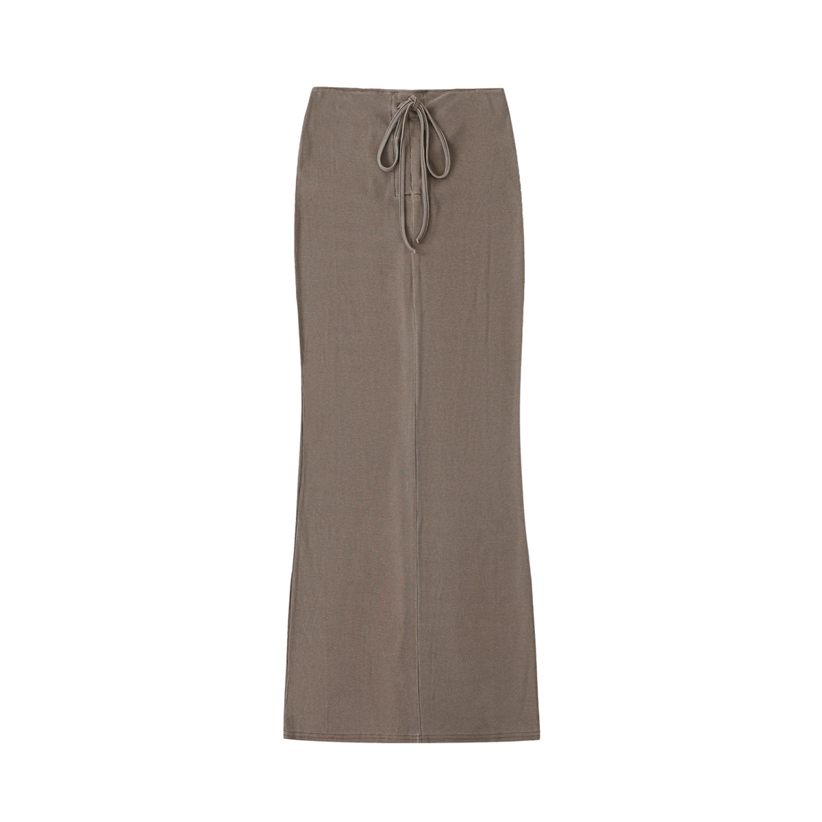 W.A.O - Women's Dyed Washed Drawstring Maxi Skirt