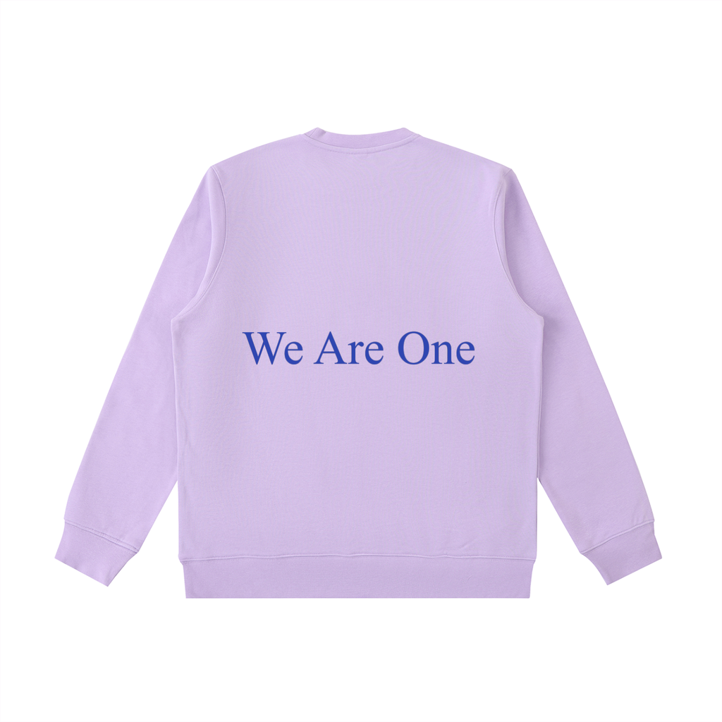 W.A.O - Blue Essential Heavyweight Crewneck  Sweatshirt Set