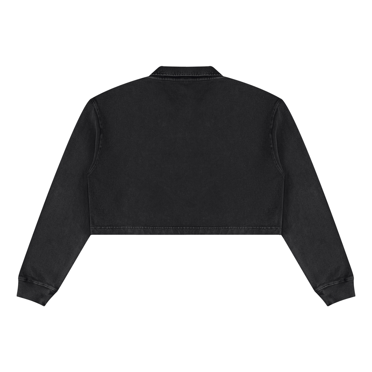 W.A.O - Women’s Vintage Wash Crop Sweatshirt Set Top