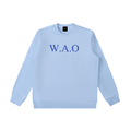 W.A.O - Blue Essential Heavyweight Crewneck  Sweatshirt Set
