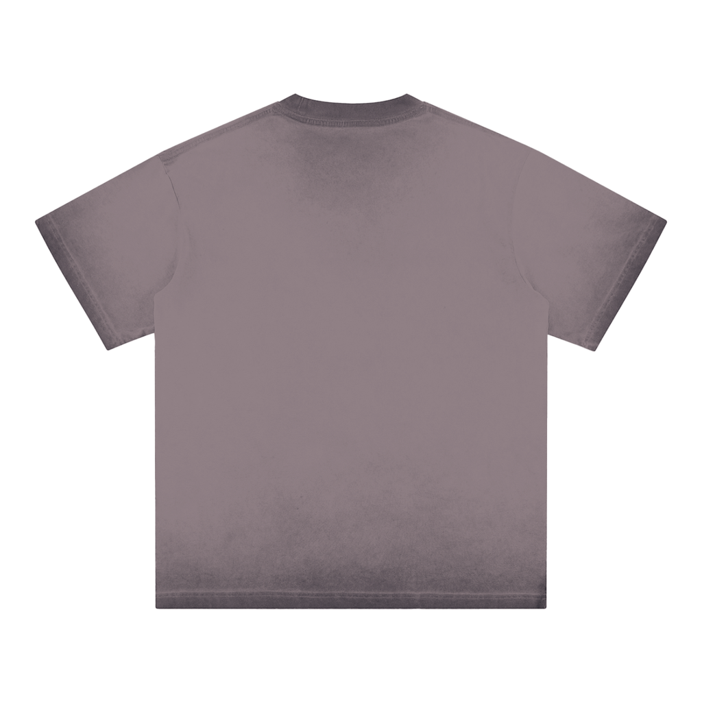W.A.O - "True Stars" Reverse Dyed Loose Cotton T-Shirt