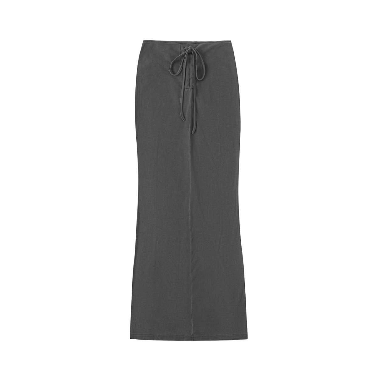 W.A.O - Women's Dyed Washed Drawstring Maxi Skirt